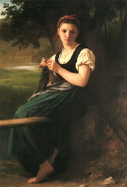 The Knitting Girl by William-Adolphe Bouguereau, 1869